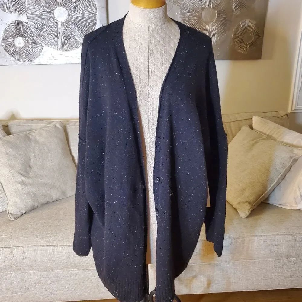 Treasure & Bond Reverse Stitch Cardigan sz M/L - Picture 5 of 14